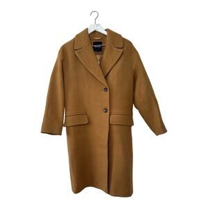 NWT Madewell Camden Camel Wool Cashmere Coat Size XS